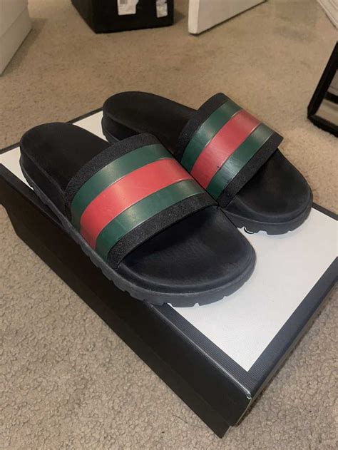 womens gucci web slides|original gucci slides.